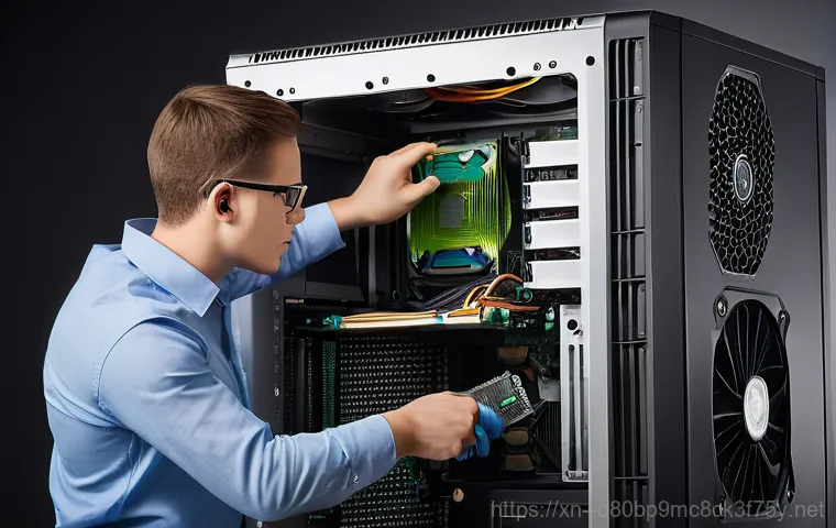 가락동 STATUS_DRIVER_ENTRYPOINT_NOT_FOUND - A person in their late twenties is intently focused on a laptop screen, which displays a "Device Man...