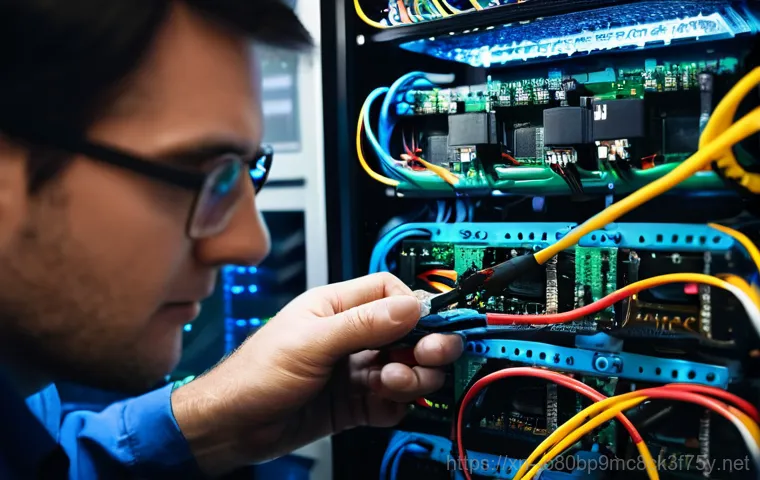 개봉동 ftp서버출장방문수리점 - **Image Prompt 2:** A professional male computer technician in his 30s, wearing a clean, branded wor...