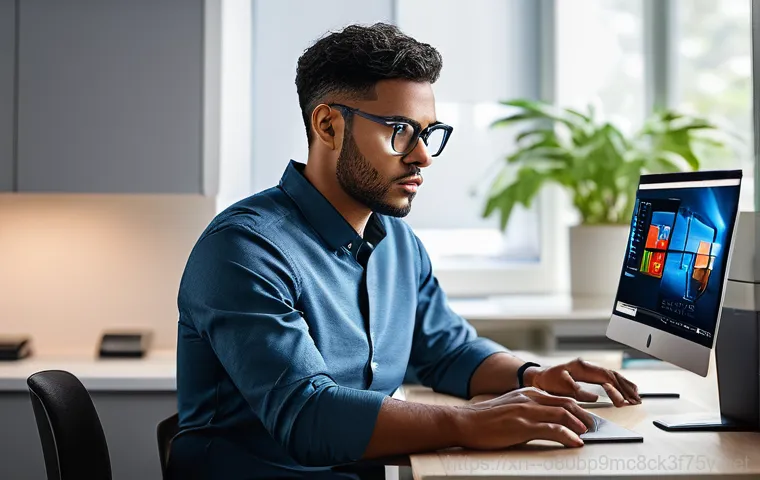 풍무동 STATUS_KERNEL_MODULE_INVALID - A person with short, neat hair and wearing a comfortable but focused outfit (like a t-shirt and jean...