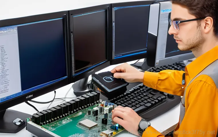 탄현면 BUGCODE_USB_DRIVER - **Prompt 2: The Computer's Cry for Help**
    "A stylized, anthropomorphic desktop computer tower, d...