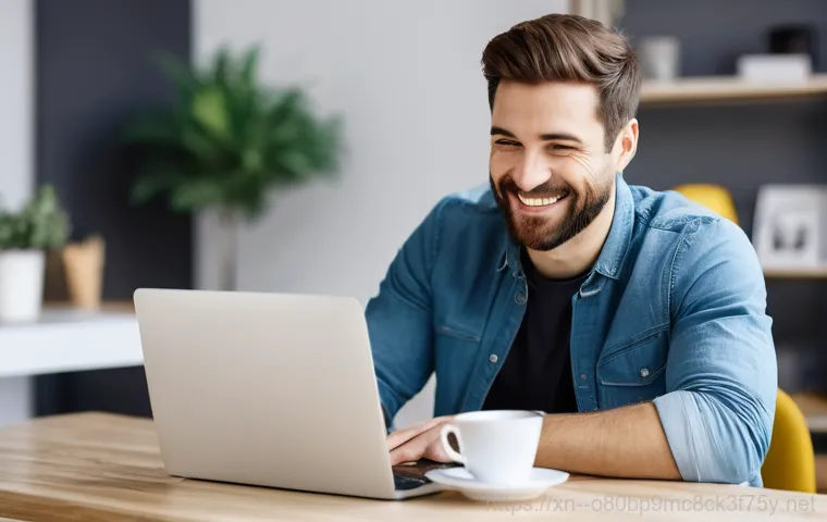 남영동 노트북 laptop 출장방문수리점 - A friendly and competent laptop repair technician, male or female, in their 30s-40s, wearing a clean...