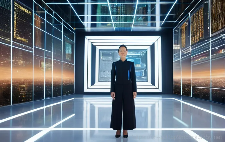 지영동 STATUS_FLOAT_DIVIDE_BY_ZERO - In a dark, tech-filled environment, a focused developer, resembling a detective, is intensely peerin...