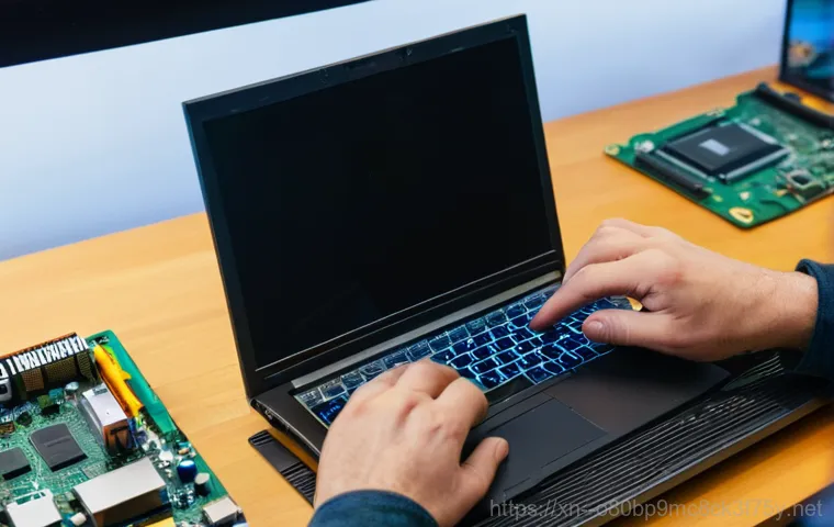 옹진군 Press Ctrl Alt Del to restart - A close-up, dramatic shot of the internal components of a desktop computer. Focus on the hard drive ...