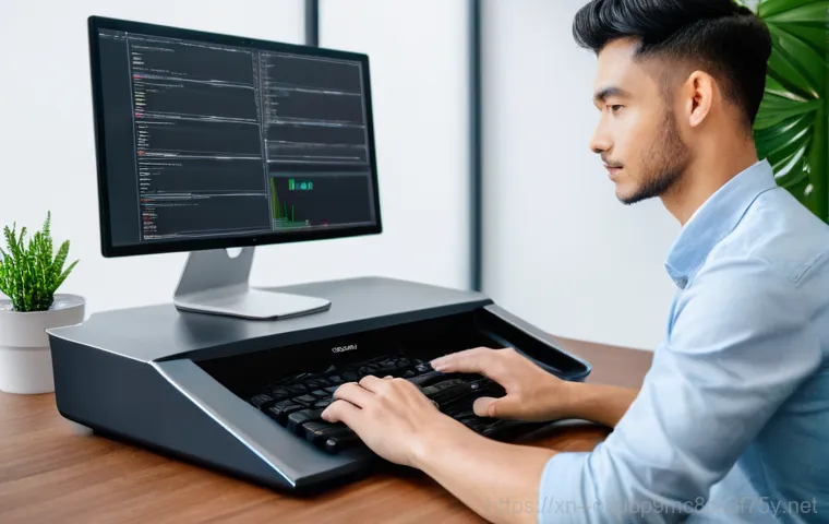 불광동 STATUS_KERNEL_THREAD_INTERRUPTED - **Prompt:** An abstract, futuristic representation of a computer's kernel. Imagine intricate, glowin...