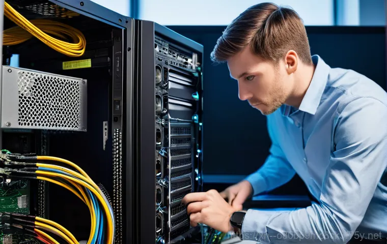 남양읍 BOOTMGR is missing - A young adult, appearing slightly frustrated but composed, sits at a desk in a dimly lit home office...