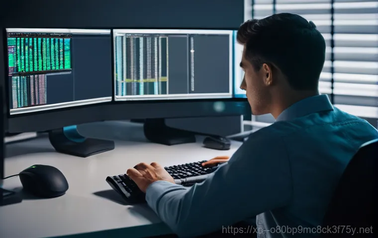 상거동 STATUS_FILE_IN_USE - An abstract, conceptual image depicting hidden background processes. Imagine a digital network or a ...