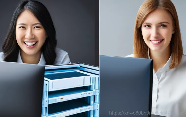 일산동구 SSD조립 및 교체수리 - A serene and quiet home office scene. A person (adult, diverse) is comfortably focused on a modern l...