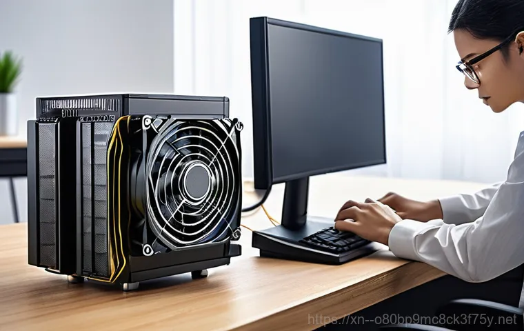 성현동 VIDEO_MEMORY_MANAGEMENT_INTERNAL - **"A close-up, detailed shot inside an open desktop computer case, with a powerful graphics card (GP... 성현동 VIDEO_MEMORY_MANAGEMENT_INTERNAL - **"A close-up, detailed shot inside an open desktop computer case, with a powerful graphics card (GP...