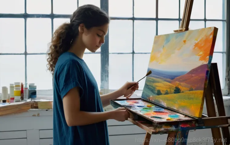 이충동 STATUS_MEMORY_VIOLATION - A family of four (two parents, a pre-teen boy, and a toddler girl in a diaper) enjoying a sunny afte...