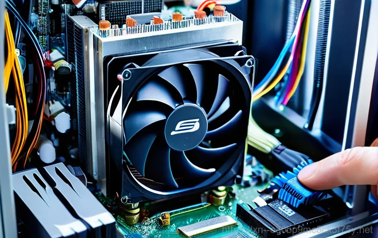 화동 쿨러조립 및 교체수리 - **Prompt:** A scene depicting a computer suffering from overheating and performance issues due to a ... 화동 쿨러조립 및 교체수리 - **Prompt:** A scene depicting a computer suffering from overheating and performance issues due to a ...