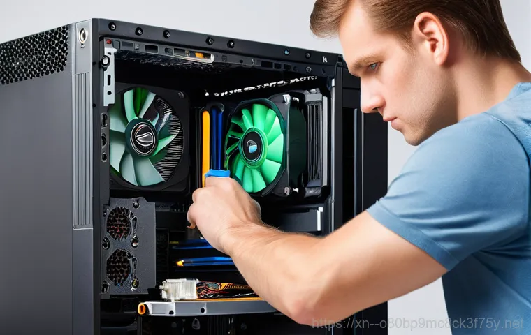 광희동 STATUS_DRIVER_ENTRYPOINT_NOT_FOUND - A person, appearing frustrated yet determined, stares at a desktop computer monitor displaying a pro...