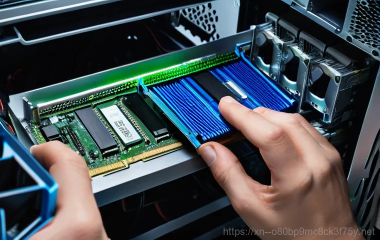 원곡면 HARDWARE_MEMORY_FAILURE - **Prompt:** A person, appearing stressed and slightly bewildered, is sitting in front of a computer ...