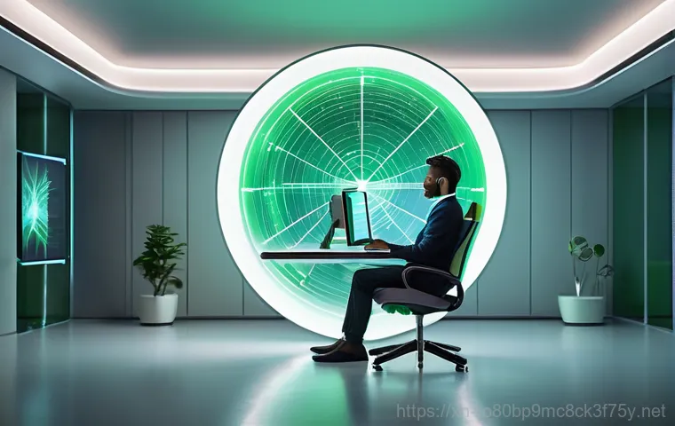 멱곡동 USER_MODE_HEALTH_MONITOR - **Prompt:** A conceptual, high-tech visualization of computer system health. Imagine a clean, minima...