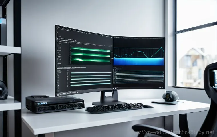 삼양동 RAM조립 및 교체수리 - A young adult, wearing a comfortable t-shirt and jeans, sits at a modern desk, looking visibly frust... 삼양동 RAM조립 및 교체수리 - A young adult, wearing a comfortable t-shirt and jeans, sits at a modern desk, looking visibly frust...