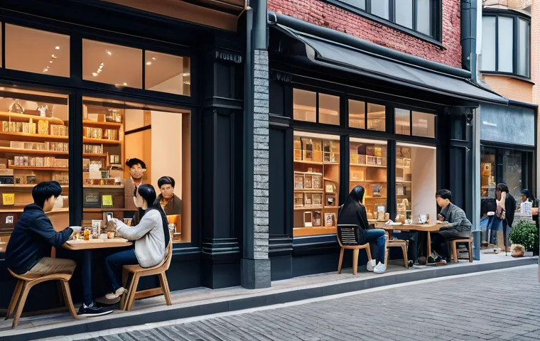 이문동 STATUS_MEMORY_OVERFLOW - A picturesque, wide-angle shot of the redeveloped Jungnangcheon area, showcasing the transformation ...