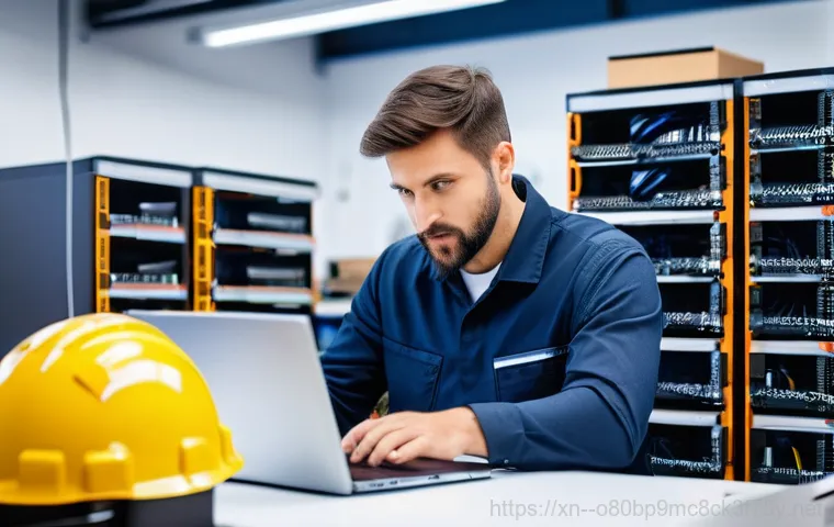 동작동 DRIVER_POWER_STATE_FAILURE - A focused individual (gender-neutral, mid-30s) intently examining a laptop screen displaying a "Devi... 동작동 DRIVER_POWER_STATE_FAILURE - A focused individual (gender-neutral, mid-30s) intently examining a laptop screen displaying a "Devi...