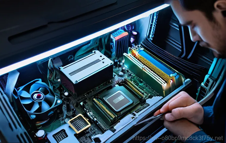 월롱면 CLOCK_WATCHDOG_TIMEOUT - A frustrated young man in a casual t-shirt sits at a messy desk in a dimly lit room, staring in disb...