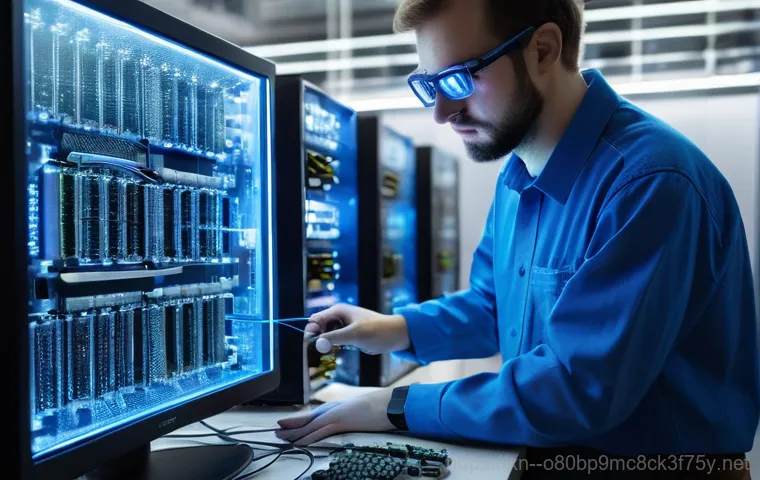 문래동 STATUS_KERNEL_BOOT_FAILURE - **Prompt 1: The Sudden Blue Screen Alarm**
    "A person, appearing in their late 20s or early 30s, ...