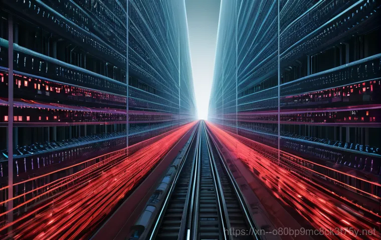 지동 STATUS_IO_TIMEOUT - **Prompt:** A highly stylized, abstract representation of a server experiencing extreme "STATUS_IO_T...