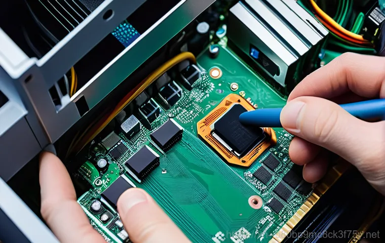 조원동 STATUS_KERNEL_THREAD_FAILURE - A frustrated young adult, dressed casually, looking intently at a computer monitor displaying a blue...