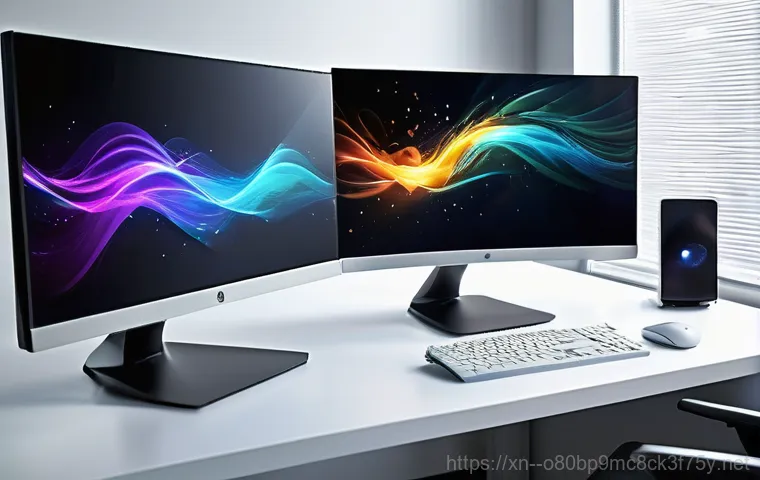 둔대동 컴퓨터업그레이드 - **Prompt:** A young professional or student, looking frustrated and stressed, sits at a desk in a di...