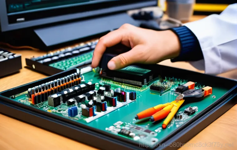 권선동 KERNEL_DATA_INPAGE_ERROR - **Prompt:** A close-up, highly stylized and abstract depiction of a malfunctioning computer componen... 권선동 KERNEL_DATA_INPAGE_ERROR - **Prompt:** A close-up, highly stylized and abstract depiction of a malfunctioning computer componen...