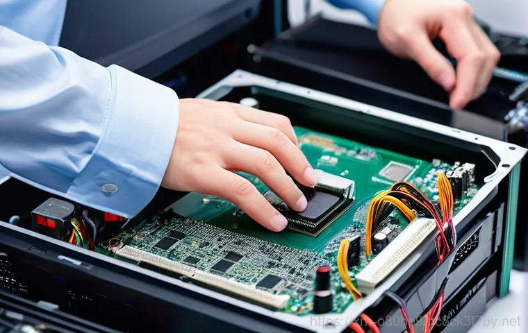 선유동 POOL_HEADER_CORRUPTION - **Prompt:** A distraught person, around 30-40 years old, sitting in front of a computer screen displ...