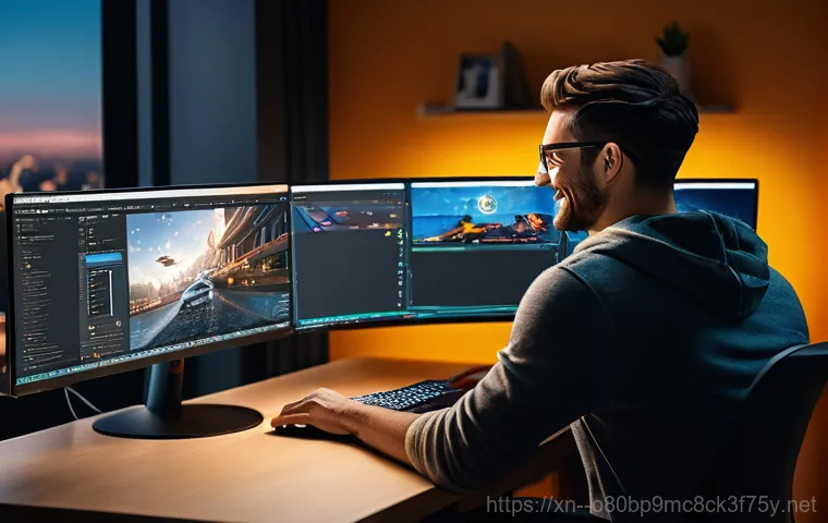 매교동 RAM조립 및 교체수리 - A person is sitting at a desk, looking extremely frustrated at a computer screen. The screen display...