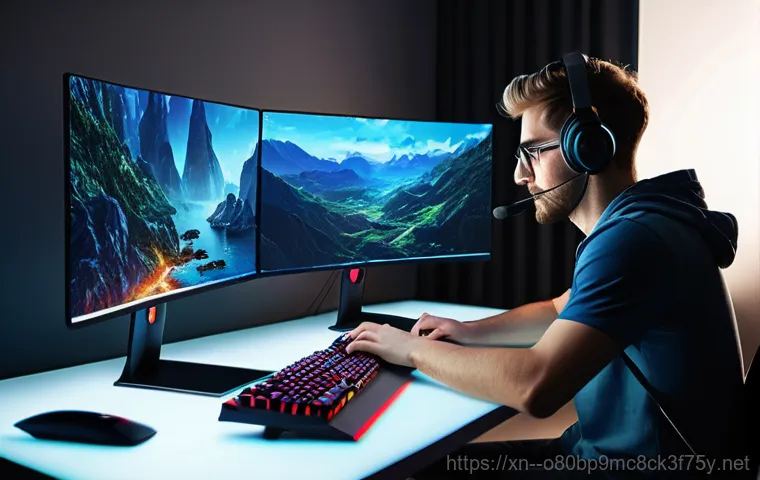 번동 VGA조립 및 교체수리 - A professional computer technician, wearing a clean, branded polo shirt, carefully examining the int... 번동 VGA조립 및 교체수리 - A professional computer technician, wearing a clean, branded polo shirt, carefully examining the int...