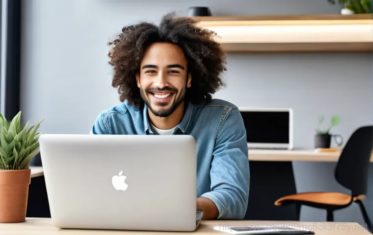 신현원창동 부트캠프설치 - A professional technician's hands are expertly typing on a keyboard, with a MacBook screen displayin... 신현원창동 부트캠프설치 - A professional technician's hands are expertly typing on a keyboard, with a MacBook screen displayin...