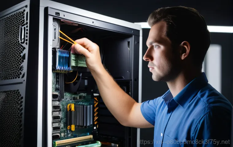 백암면 입력신호가 없습니다 - A focused young adult, casually dressed, sits at a modern desk with a sleek, black computer monitor ... 백암면 입력신호가 없습니다 - A focused young adult, casually dressed, sits at a modern desk with a sleek, black computer monitor ...