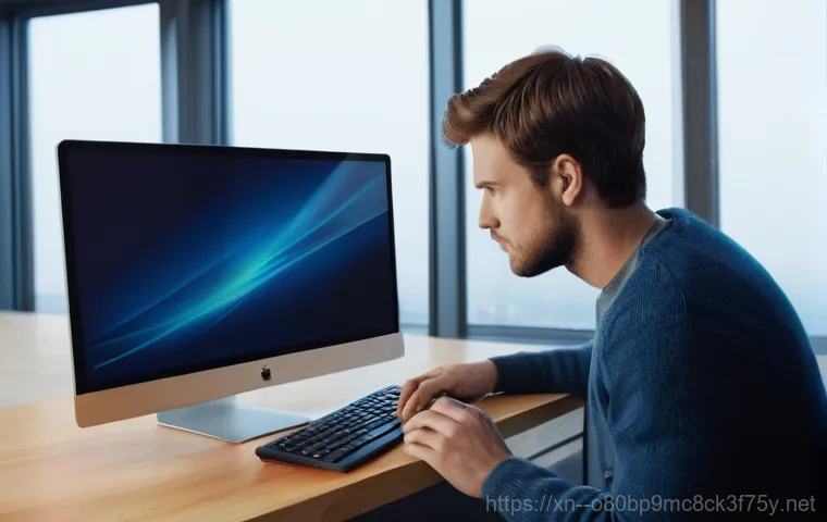 가남읍 IO_DEVICE_ERROR - A young professional, wearing a smart casual outfit, sits at a clean, modern desk. On the computer m... 가남읍 IO_DEVICE_ERROR - A young professional, wearing a smart casual outfit, sits at a clean, modern desk. On the computer m...