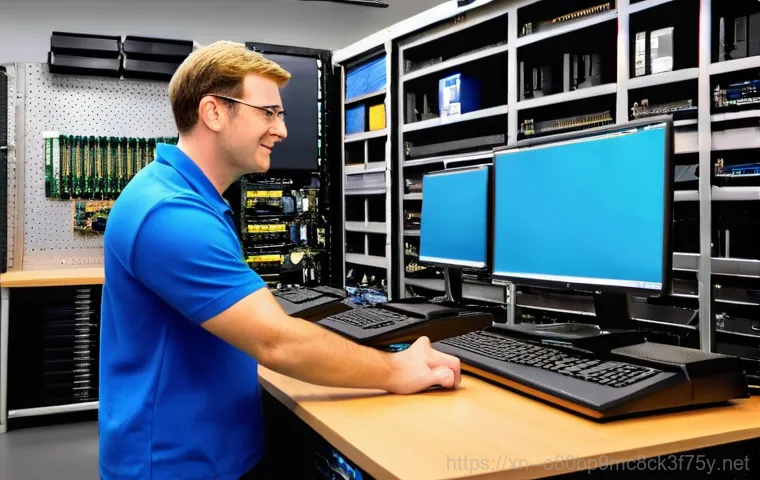 백사면 컴퓨터업그레이드 - **Computer Upgrade: Precision SSD and RAM Installation**
A close-up shot captures gloved hands (... 백사면 컴퓨터업그레이드 - **Computer Upgrade: Precision SSD and RAM Installation**
A close-up shot captures gloved hands (...