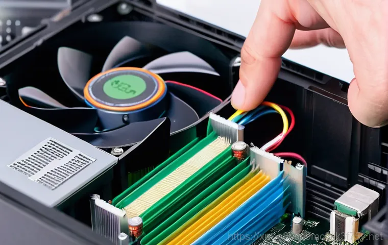 신월동 VGA조립 및 교체수리 - In a bright, modern electronics store or a dedicated tech workspace, a person, dressed in smart casu...