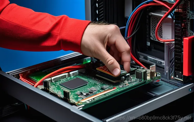 산성동 a disk read error occurred - A person in a dimly lit home office, their face illuminated by the stark white text "A disk read err...