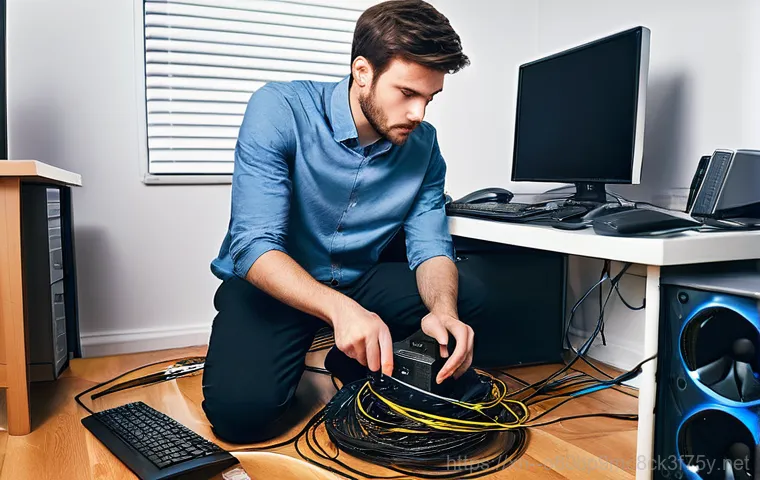 흑석동 STATUS_IO_ERROR - **Prompt:** A young adult, looking visibly frustrated and stressed, sits at a desk in front of a des... 흑석동 STATUS_IO_ERROR - **Prompt:** A young adult, looking visibly frustrated and stressed, sits at a desk in front of a des...