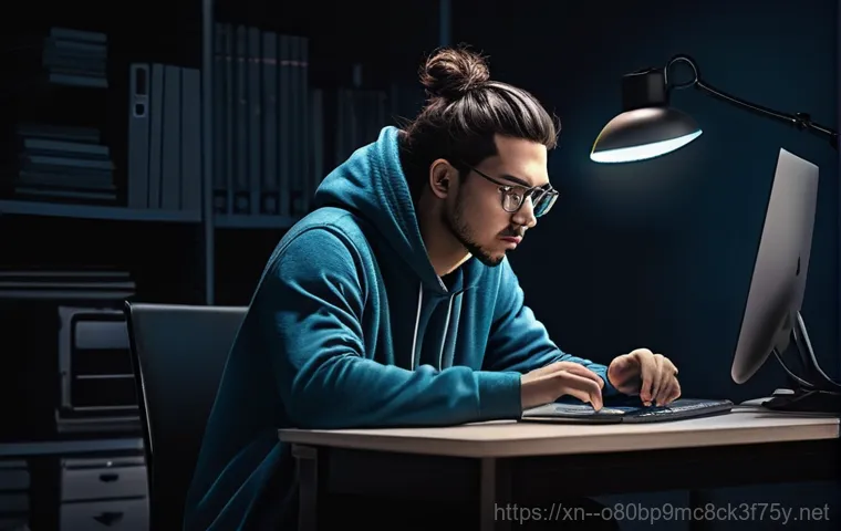 둔촌동 STATUS_FLOAT_INVALID_OPERATION - 001) against a deep, dark blue background. In the center, a distorted, glowing red "0" symbol is bei... 둔촌동 STATUS_FLOAT_INVALID_OPERATION - 001) against a deep, dark blue background. In the center, a distorted, glowing red "0" symbol is bei...