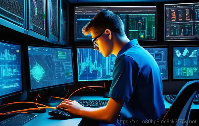 산림동 PROCESS_HAS_LOCKED_PAGES - An abstract yet clean representation of computer troubleshooting. The central focus is on a stylized...