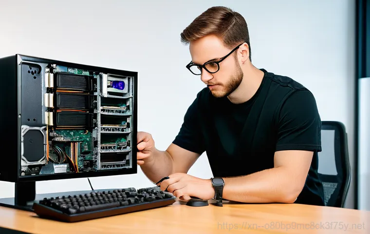 상록구 PROCESS_HAS_LOCKED_PAGES - A person with a calm and satisfied expression is seated at a well-lit desk, happily observing their ...