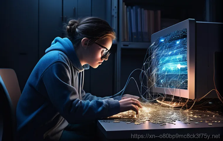 서천동 NTFS_FILE_SYSTEM - **Prompt:** A close-up shot of a young adult, with a look of intense frustration and disbelief on th...