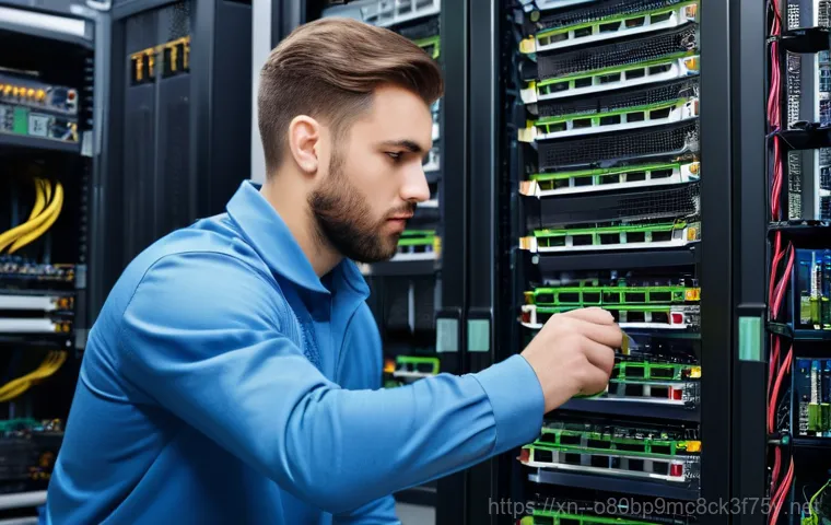 신수동 파일서버출장방문수리점 - A distressed office worker, mid-30s, in professional business attire, looking at a computer monitor ... 신수동 파일서버출장방문수리점 - A distressed office worker, mid-30s, in professional business attire, looking at a computer monitor ...