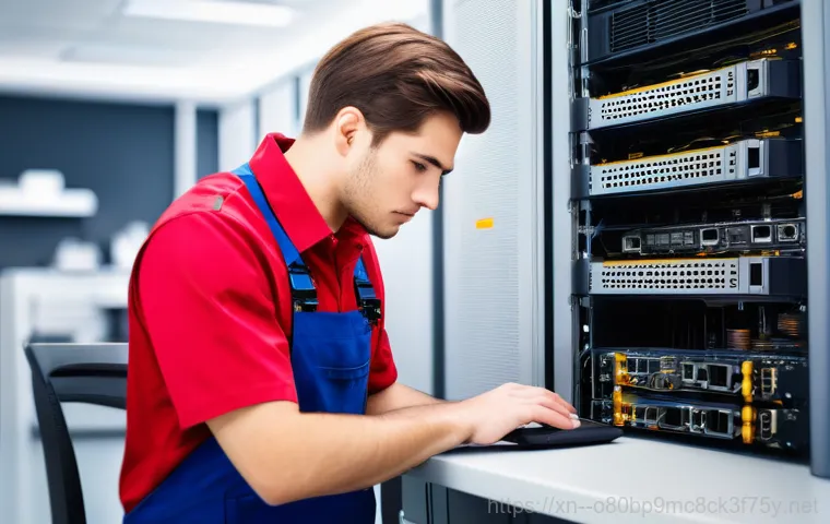 영북면 ftp서버출장방문수리점 - A professional, fully clothed person, appearing highly stressed and anxious, sits in a dimly lit off... 영북면 ftp서버출장방문수리점 - A professional, fully clothed person, appearing highly stressed and anxious, sits in a dimly lit off...