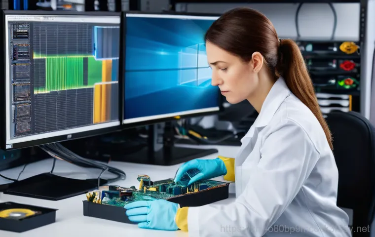 반송동 하드조립 및 교체수리 - A vibrant split image illustrating the transformation of a computer user's experience. On the left s... 반송동 하드조립 및 교체수리 - A vibrant split image illustrating the transformation of a computer user's experience. On the left s...