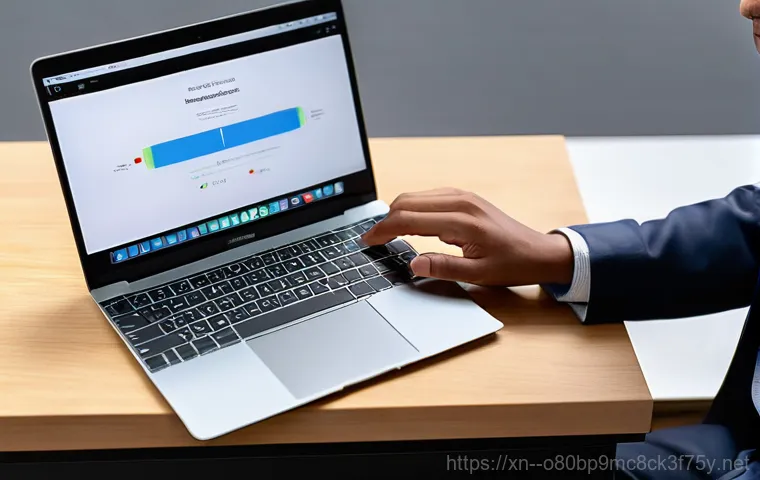 발산동 맥북에어 판매 및 수리 - A focused individual, wearing comfortable everyday clothes, sits at a clean, modern desk in a well-l... 발산동 맥북에어 판매 및 수리 - A focused individual, wearing comfortable everyday clothes, sits at a clean, modern desk in a well-l...