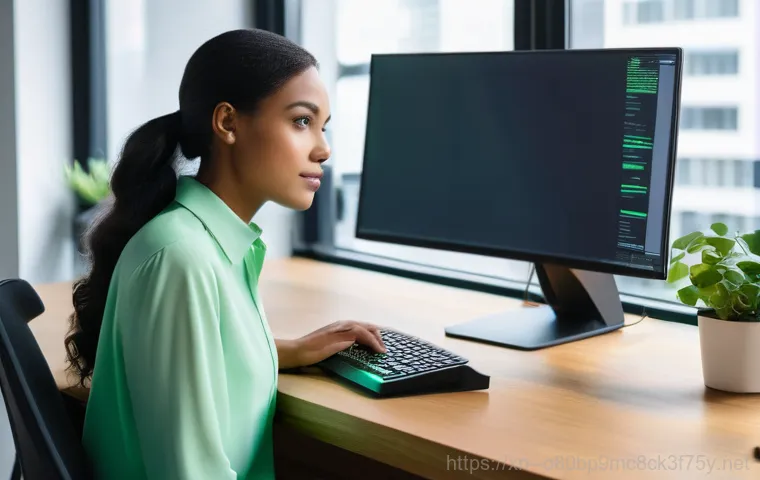 소사동 UDFS_FILE_SYSTEM - **Prompt:** A close-up, medium shot of a person (gender-neutral, wearing a long-sleeved t-shirt and ...