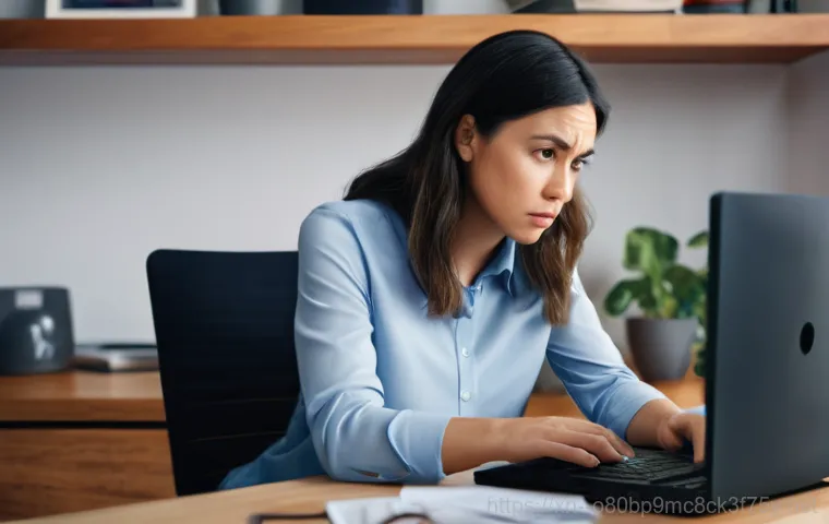 양서면 NAS출장방문수리점 - A distressed male accountant, mid-30s, in a modern office, looking frantically at a completely dark,... 양서면 NAS출장방문수리점 - A distressed male accountant, mid-30s, in a modern office, looking frantically at a completely dark,...