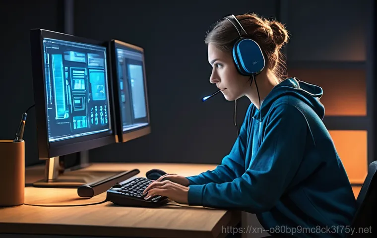 창우동 STATUS_PAGE_FAULT - **Prompt 1: The Sudden Blue Screen of Dread**
A highly detailed, cinematic shot of a young adult... 창우동 STATUS_PAGE_FAULT - **Prompt 1: The Sudden Blue Screen of Dread**
A highly detailed, cinematic shot of a young adult...