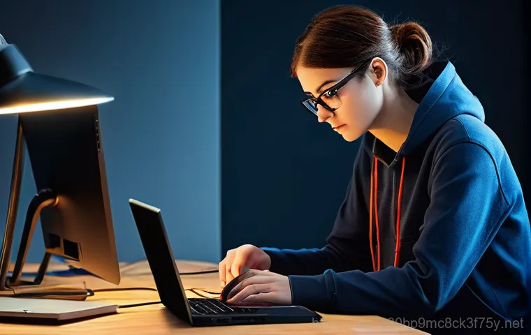 예지동 STATUS_KERNEL_DEBUG_FAILURE - **Blue Screen of Despair:** A person, gender-neutral and dressed in smart casual attire, sits hunche... 예지동 STATUS_KERNEL_DEBUG_FAILURE - **Blue Screen of Despair:** A person, gender-neutral and dressed in smart casual attire, sits hunche...