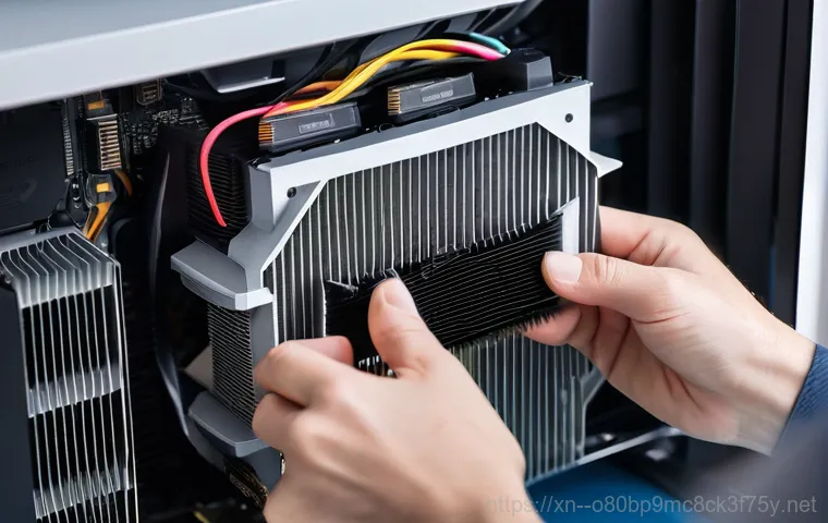 청덕동 메인보드조립 및 교체수리 - An expert computer technician's hands, wearing light-colored gloves, meticulously working on an open... 청덕동 메인보드조립 및 교체수리 - An expert computer technician's hands, wearing light-colored gloves, meticulously working on an open...