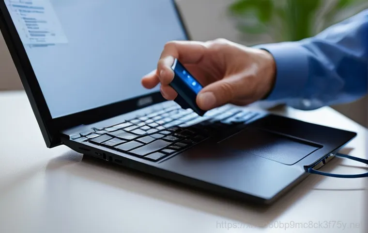 청학동 STATUS_IO_ERROR - **Prompt:** A young adult, looking visibly distressed and frustrated, sits in front of a modern comp...